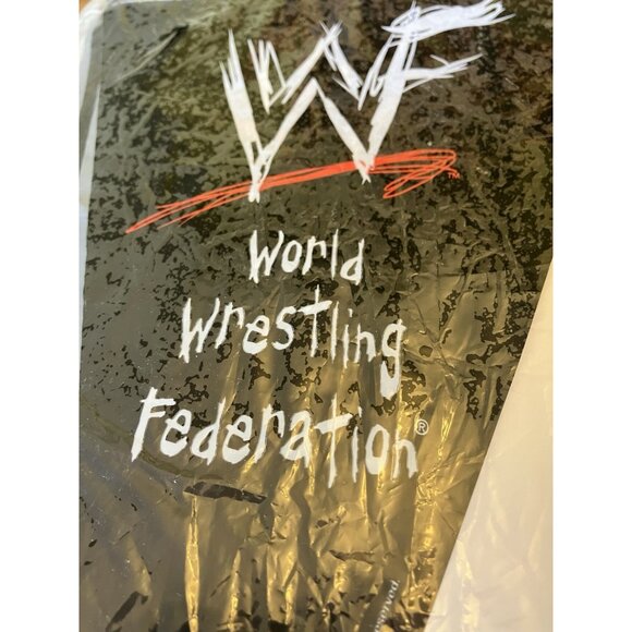 Vintage WWF/WWE Plastic Flag Birthday Party Banner 1999 - Picture 5 of 9